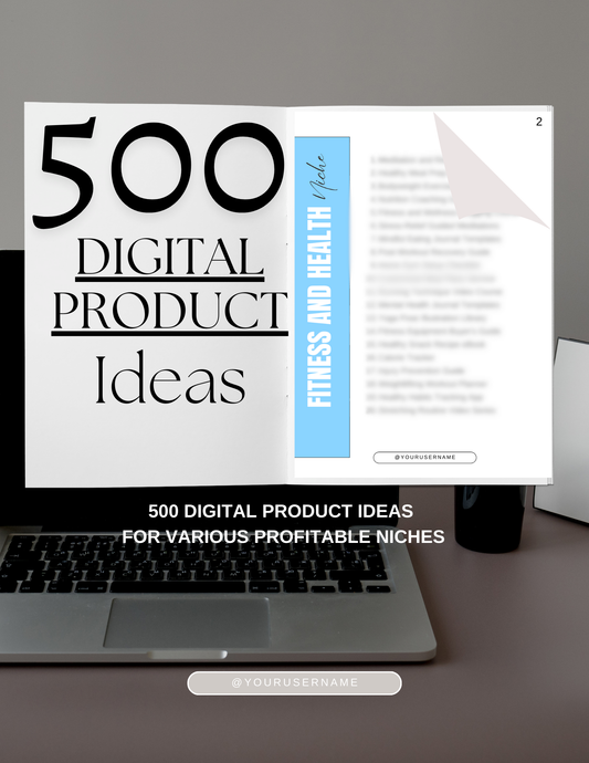500 Digital Product Ideas with MRR
