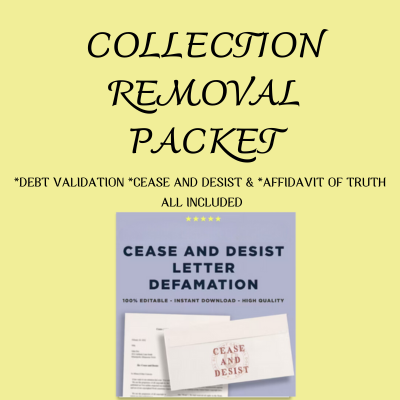 COLLECTIONS REMOVAL PACKET